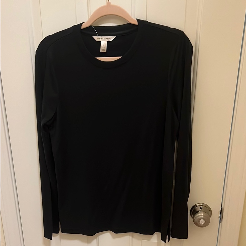 Banana Republic Black Knit Top